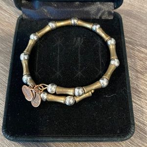 Silver and gold Alex and ani bangle